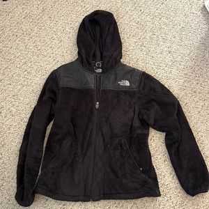 Black Northface with hood